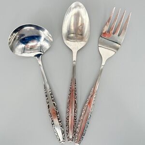 Oneida Love Story‎ Japan Northland Serving Set 3 Piece Vintage